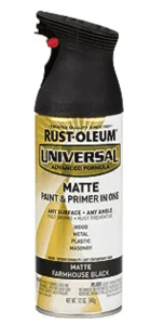 Rust-oleum black paint